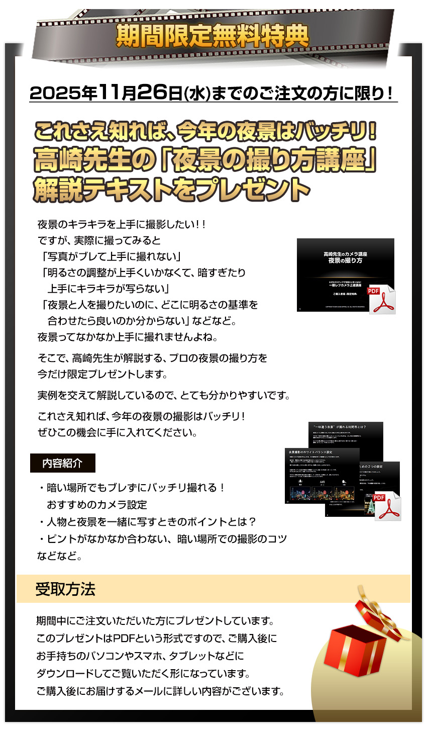 期間限定プレゼント!